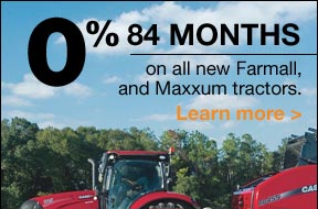 0% 84 Months on all new Farmall,